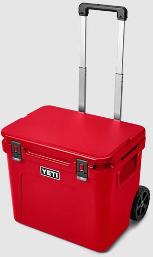 Yeti Roadie Series Wheeled Cooler YR60RR, 60 Quarts, Rescue Red