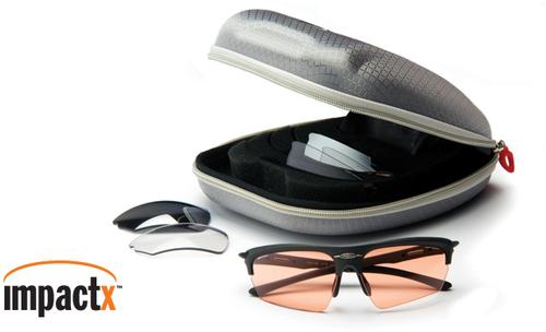 Rudy Project Noyz Performance Matte Black Sunglass Kit w/Impactx Photochromic Clear, Photochromic Red and Laser Black Lenses (SP048106S3P)