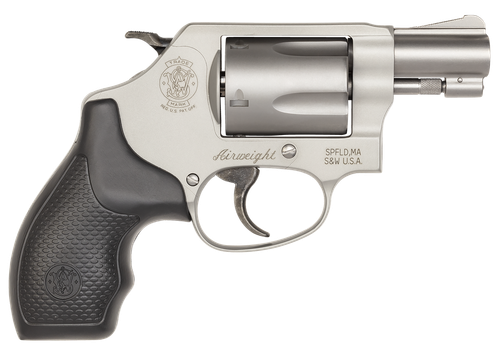 Smith & Wesson Model 637 Airweight Revolver 163050, 38 Spl +P, 1.88", Polymer Grip, Matte Silver Finish, 5 Rds