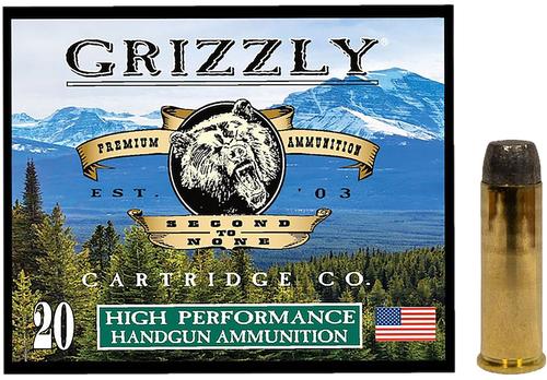 Grizzly Ammunition High Performance Pistol Ammunition GC41M4, 41 Mag, Wide Flat Nose Gas Check, 250 GR, 1325 fps, 20 Rd/bx