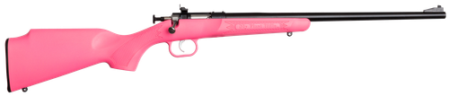 Crickett Youth Bolt Action Rifle KSA2220, 22 Long Rifle, 16.12", Pink Synthetic Stock, Blued Steel Finish, 1 Rd