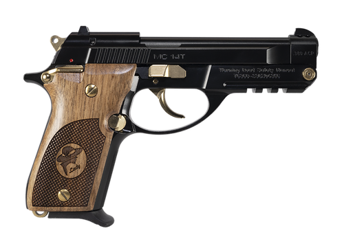 EAA MC 14T Solution Lady Pistol 390881, 380 ACP, 4.50in, Black Polymer, Gloss Black w/Gold Accents Finish, 13 Rds