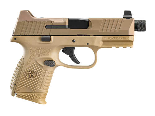 FN Herstal 509C Tactical Pistol 66100780, 9mm, 4.32 in, FDE Polymer Grip, No Manual Safety, FDE Finish, 12 Rd