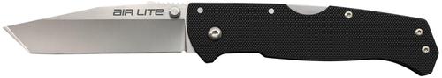 Cold Steel CS26WT, Air Lite 3.5" Folding Tanto Plain SS Blade, Black G10 Handle Includes Pocket Clip