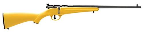 Savage Rascal Youth Bolt Action Rifle 13805, 22 Long Rifle, 16 in, Yellow Synthetic Stock, Finish
