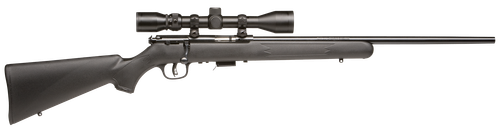 Savage 93F XP Rifle w/Scope 91806, 22 WMR, 21", Black Synthetic Stock, Black Finish, 5 Rds