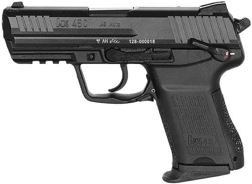 Heckler & Koch HK45C V1 Pistol 81001111, 45 ACP, 3.94in, Black Interchangeable Backstrap Grips, Black Finish, 8 Rds