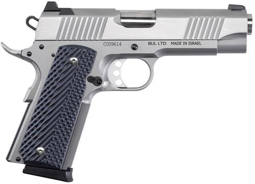 Magnum Research 1911C Pistol DE1911C9SS, 9mm Luger, 4.33in, Black/Gray G10, Stainless Finish, 8 Rds