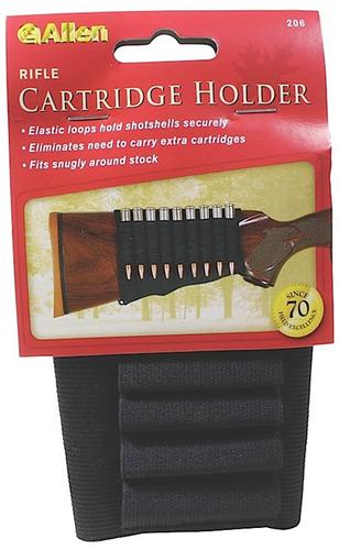 Allen Buttstock Shell Holders 206, Black, Neoprene/Nylon, 9 rds