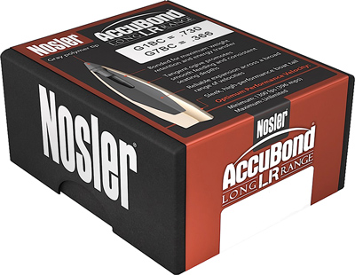 Nosler 30 Caliber 210 Grain AccuBond Bonded Core 100/Box (58317), Not Loaded