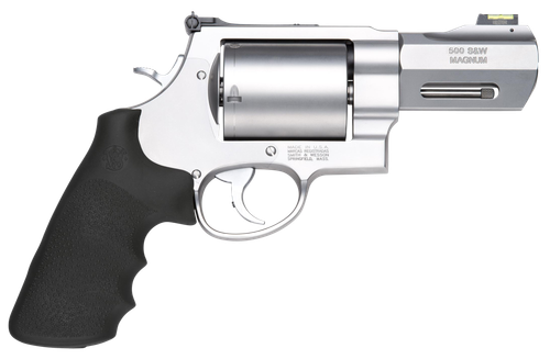 Smith & Wesson Performance Center Revolver 11623, 500 S&W, 3.5", Black Rubber Grips, Stainless Finish, 5 Rds