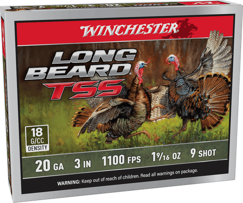 Winchester Long Beard TSS Shotshells LBTSS2039, 20 Gauge, 3", 1 5/8 oz, 1100 fps, #9 Shot, 5 Rds/box