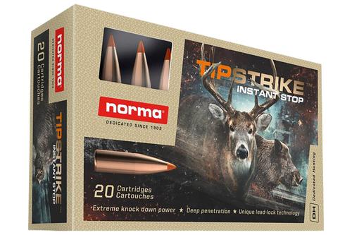 Norma Tipstrike Rifle Ammunition 20171222, 280 Rem, Polymer Tip, 160 gr, 2789 fps, 20 Rd/Bx