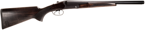 Heritage Mfg Badlander Break Open Shotgun BL1218BK, 12 Gauge, 18.50", Black Chrome Side By Side Barrel & Receiver, Fixed Turkish Walnut Stock