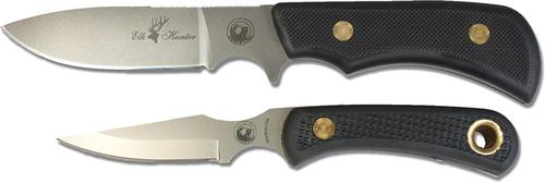 Knives of Alaska Elk Hunter/Cub Bear Combo Knives w/Combination Leather Sheath, Black Suregrip (00198FG)