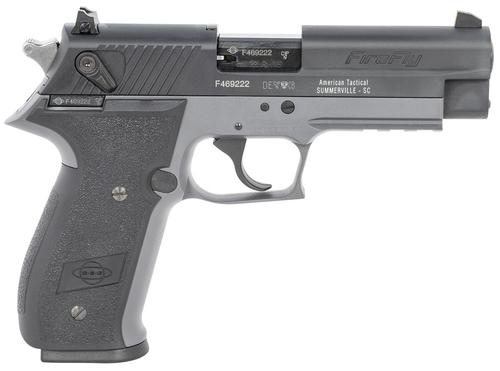 American Tactical FireFly Pistol GERG2210FFS, 22 LR, 4in, Black Polymer Grips, Smoke Finish, 10 Rds