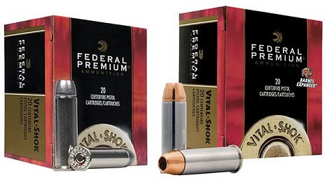 Federal Premium Vital-Shok Pistol Ammunition P454XB1, 454 Casull, Barnes Expander, 250 GR, 1530 fps, 20 Rd/bx