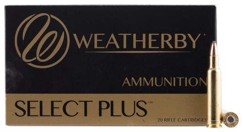 Weatherby Ammunition, A, H22455SP, 224 Weatherby, Spire Point, 55 GR, 3650 fps, 20 Rd/bx
