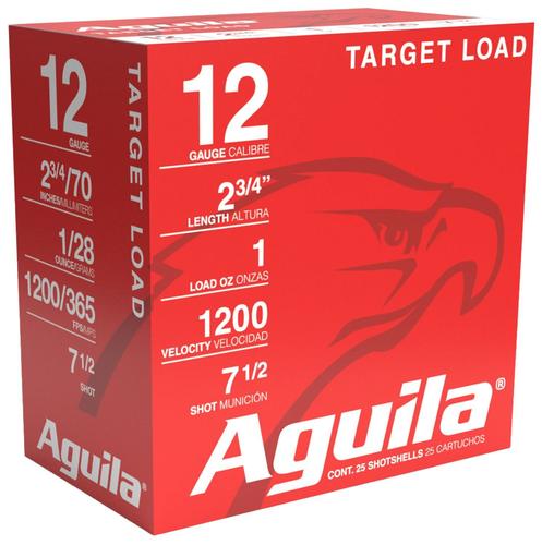 Aguila Competition Shotshells 1CHB1304, 12 Gauge, 1 oz, 1200 fps, #7.5 Shot, 25 Rds/Bx
