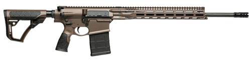 Daniel Defense DD5V5 Gen II, Semi-Auto Rifle, 0216581690047, 6.5 Creedmoor, 20", SoftTouch Overmolding Stock, Brown Cerakote, 20 Rds