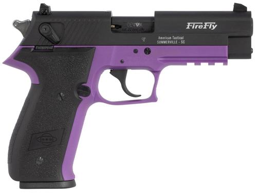 American Tactical FireFly Pistol GERG2210FFL, 22 LR, 4", Black Polymer Grips, Purple Finish, 10 Rds