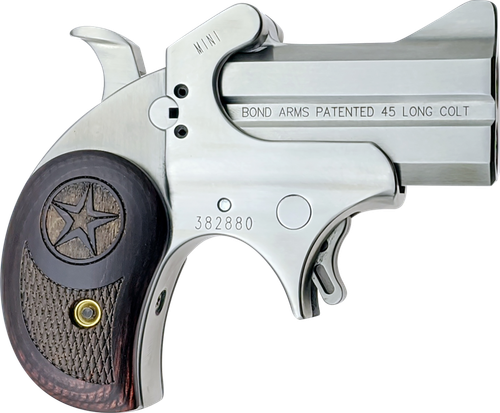 Bond Arms Mini Derringer BAM45, 45 Long Colt, 2.5", Rosewood Grips, Satin Finish, 2 Rd
