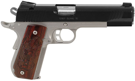 Kimber 3000233 Camp Guard 10 Pistol - 10MM, 5 in Barrel, Matte Black Slide, Satin Silver Frame, 8 Rds