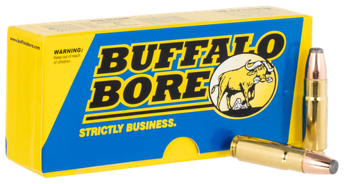 Buffalo Bore Rifle Ammunition 47C/20, 458 SOCOM, Jacketed Flat Nose, 350 GR, 1710 fps, 20 Rd/Bx