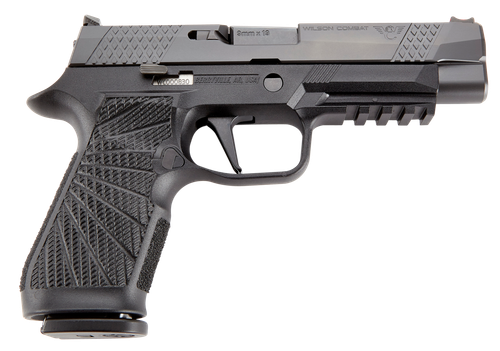 Wilson Combat P320 Pistol SIGWCP320F9BATS, 9mm Luger, 4.70in, Black Polymer Grips, Black Finish, 17 Rds