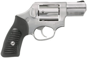 Ruger SP101 Revolver 5720, 357 Magnum, 2 1/4 in, Rubber Grip, Satin Stainless Finish, 5 Rd, Fixed Sights