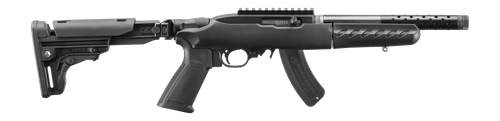 Ruger 10/22 SBR Takedown 33001 , 22 Long Rifle, 10 in, A-2 Style Grips, Folding Stock, Black Matte Finish, 15 Rd