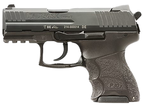 Heckler & Koch P30SK V3 Pistol 81001107, 9mm Luger, 3.27in, Black Finish, 15 Rds