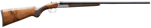 Charles Daly 500 Shotgun 930339, 12 Gauge, 28", 3" Chmbr, Engraved Silver Steel Receiver, Oiled Walnut Fixed Checkered Stock & Forend