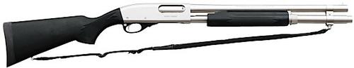 Remington 870 Marine Magnum Pump Shotgun R25012, 12 Gauge, 18", 3" Chmbr, Cylinder Choke, Nickel Finish