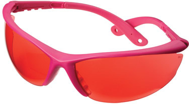 Champion Shooting Glasses w/Pink Frame/Rose Lens (40605)