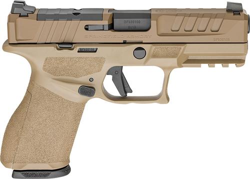 Springfield Echelon 4.0 Compact Optic Ready Pistol EC9409FU15, 9mm Luger, 4in, Textured, Flat Dark Earth Cerakote Finish, 15 Rds
