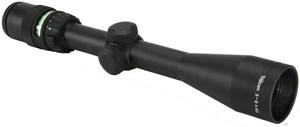 Trijicon Accupoint Rifle Scope TR201G, 3x-9x, 40mm, Matte Black, Standard Duplex w/Green Dot Reticle