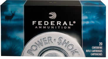Federal Premium Power Shok Rifle Ammunition 7B, 7 mm X 57 mm Mauser, Soft Point (SP), 140 GR, 2660 fps, 20 Rd/bx