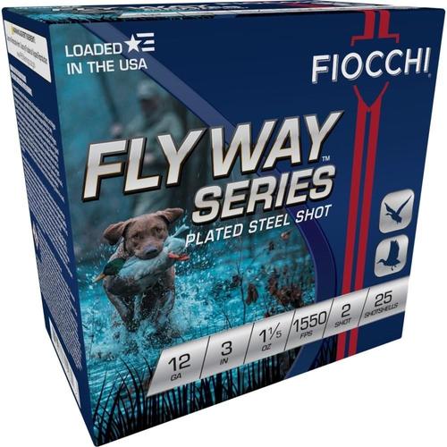 Fiocchi Waterfowl Steel Shotshells 123ST152, 12 Gauge, 3", 1-1/5 oz, 1550 fps, #2 Steel Shot, 25 Rds/Bx