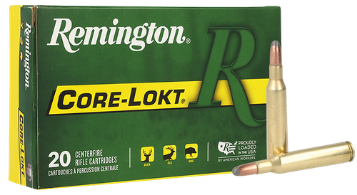 Remington Rifle Ammuntion R257, 257 Roberts, Core-Lokt Soft Point (SP), 117 GR, 2650 fps, 20 Rd/bx