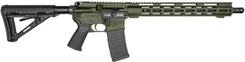 Diamondback DB15 Carbon Series Rifle DB171BK103, 5.56 NATO, 16", Magpul Carbine Stock, OD Green Finish, 30 Rds