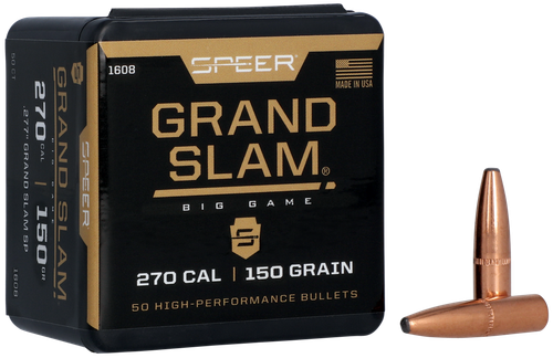 Speer 270 Caliber 150 Grain Grand Slam Protected Point 50/Box (1608), Not Loaded