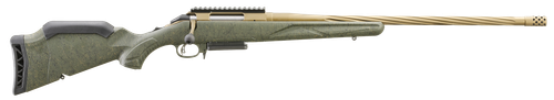 Ruger American Predator II Rifle 46932, 7MM-08 Rem, 22 in Threaded, Green Splatter Gen II American Stock, Bronze Cerakote