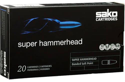 Sako Super Hammerhead Rifle Ammo C621436BSA10X, 270 Winchester, Bonded Jacketed Soft Point, 130 GR, 20 Rd/bx