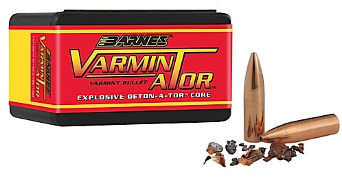 Barnes Varminator .224 Caliber 40 Grain Flat Base Hollow Point 100/Box (22429), Not Loaded