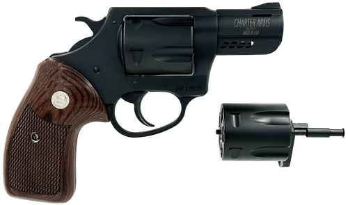 Charter Mag Pug & Pitbull Revolver 13920, 357/38 SPL/ 9mm, 2.2in, Classic Walnut Wood, 5 Rds