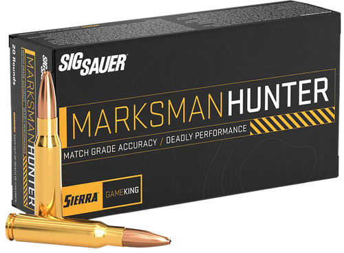Sig Marksman Hunter Rifle Ammunition E3WMGK16520, 300 Win Mag, GameKing, 165 gr, 20 Rd/Bx
