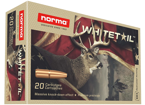 Norma Rifle Ammunition 20166492, 6.5 Creedmoor, Pointed Soft Point, 140 Gr, 2361 fps, 20 Rd/bx