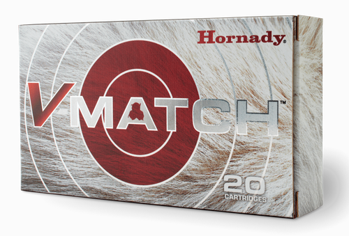 Hornady V-Match Rifle Ammunition 81504, 6.5 Creedmoor, ELD-VT Match, 100 GR, 20 Rd/bx