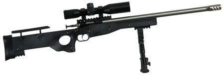 Crickett Precision Single Shot Rifle w/Scope KSA2159, 22 LR, 16 1/8" Threaded, Black Stock, Blued Steel Finish
